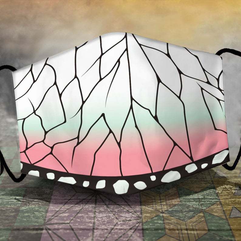 Stofdichte Vervangbare Filter Beschermend Masker met Demon Slayer Animatie Print voor Mannen en Vrouwen