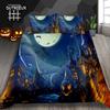 Halloween Duvet Cover Set Thumbedding Halloween Decor Mysterious Forest Bedding Set Polyester Double Queen King Size Quilt Cover