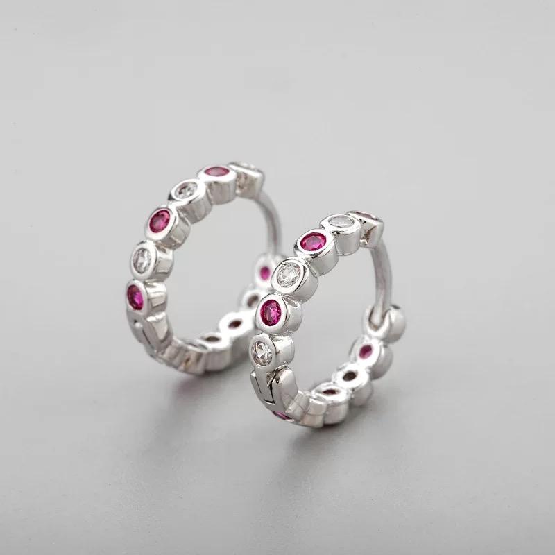 Geometrische Kleine Edelstahl-Creolen für Damen Punk Hip-Hop Ohrringe Trendschmuck