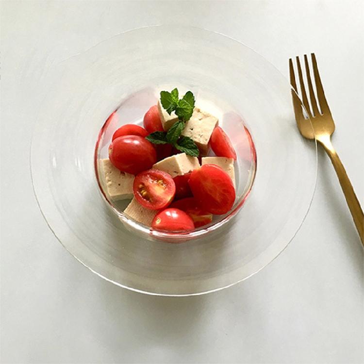 Straw Hat Shape Ice Cream Classes Container for Cake Yogurt Fruit Tasting Party