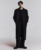 Cashmere Blend Over-The-Shoulder Balmacaan Coat [Charcoal Grey]