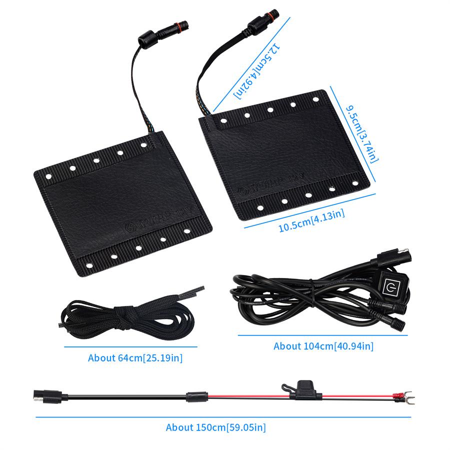 Upgrade 12V Motorcycle Anti-slip Five-speed Heating Electric Handle Cover Handlebar Warmer Grip Cover