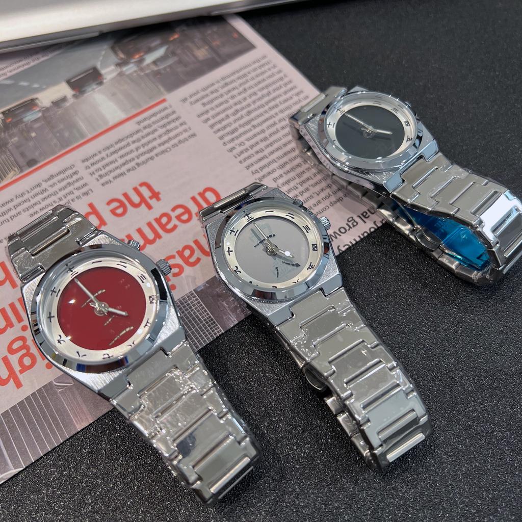 High Value No Logo Watch Business Men'S Chinese Character Beating Steel Belt Business Quartz Watch