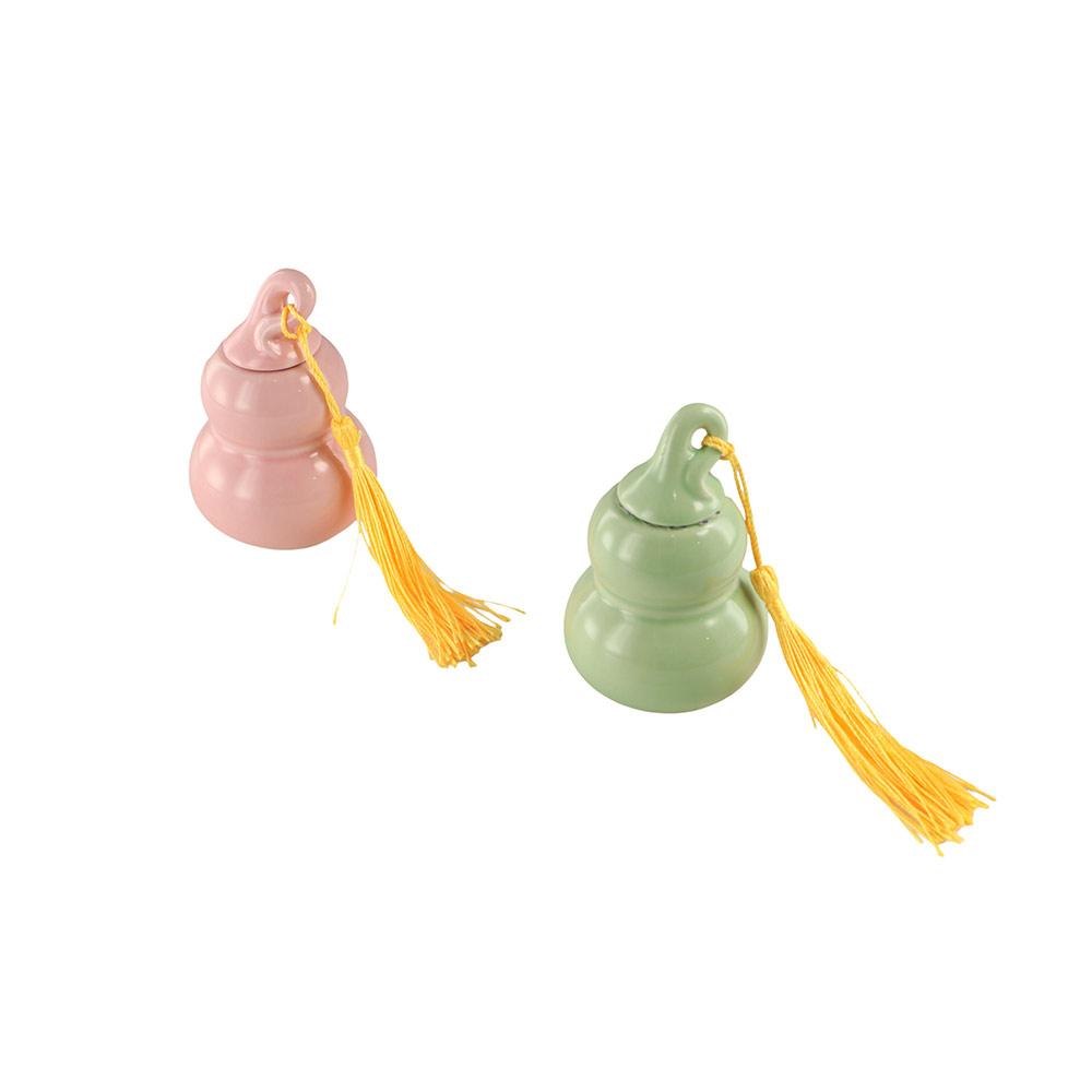 Gourd Mini Pill Case Ceramic Sealed Organizer Aid Tool Powder Storage Box Women