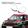 Headlight Lamp Cover Trim, Headlight Lamp Cover Trim 51137388117 Front Light Surround Retaining Ring for Cooper Countryman F60 2017-2021