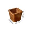 Desktop Trash in areaSaving Wooden Can Compact Desk Wastebasket for Office, Vanity, Bedside