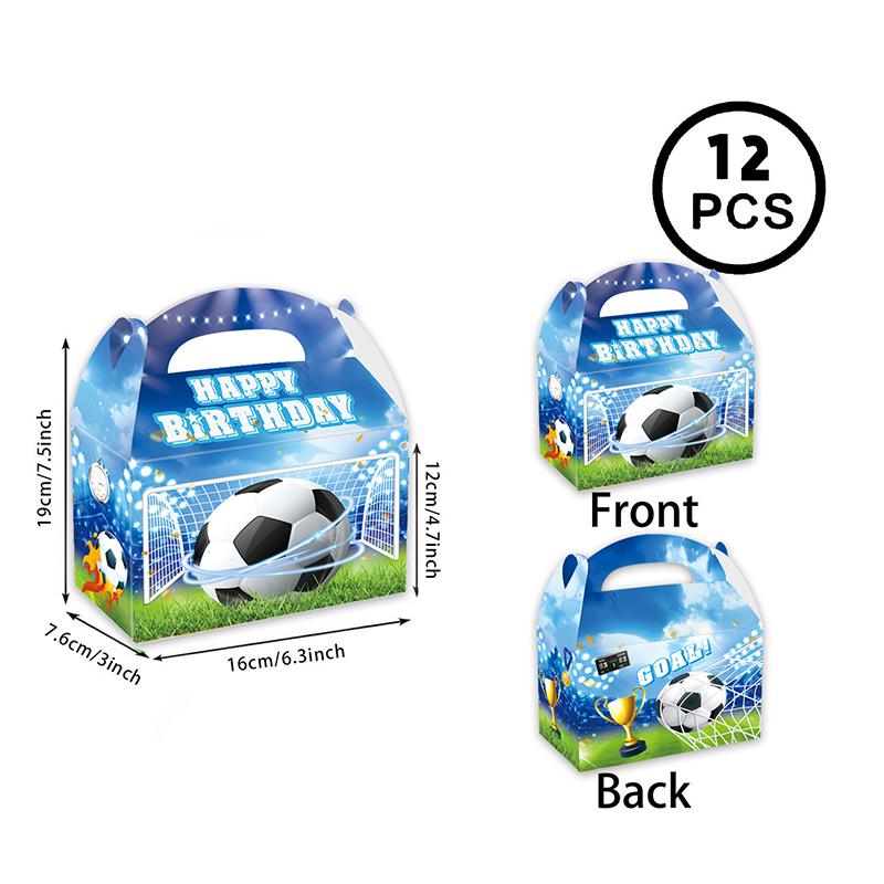 Soccer Party Decorations 2026 Party Supplies Set, Football Soccer Theme Decorations With Stickers, Keychains, Gift Boxes Bag+