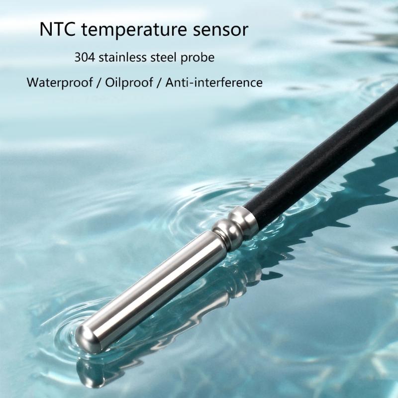 Accurate Waterproof Temperature Sensors Probe Featuring Thermistor and Silicone Cable Universal for Aquarium Use