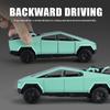 1/32 Tesla Cybertruck Pickup Alloy Diecast Model Car Sound & Light Hobbies Collection Display Decoration Children's Toy Ornaments Gift