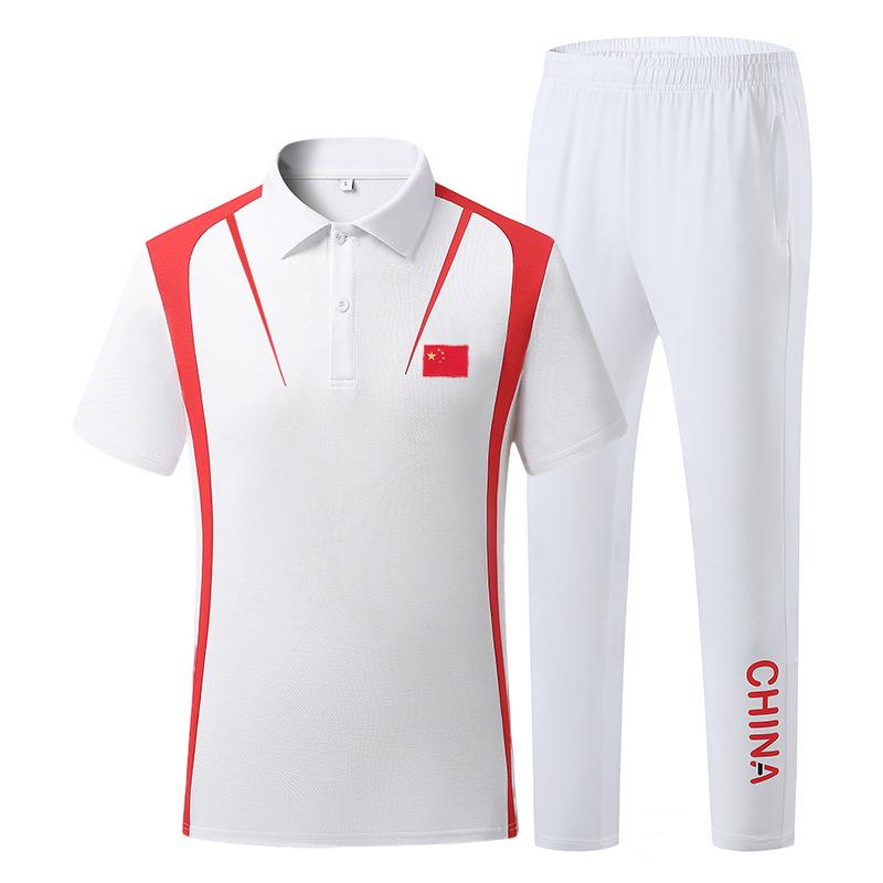 Men's Ice Silk Quick-Dry Polo Shirt & Shorts - Summer Sport Casual Set