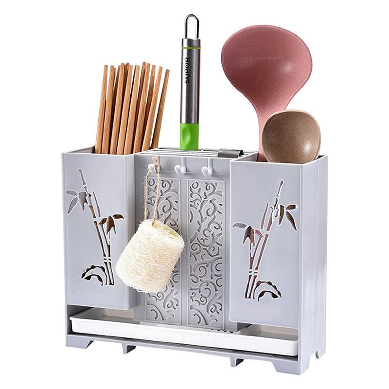 

Настенный держатель для палочек для еды Кухонный органайзер Пластиковая сушилка Корзина без сверления Соломинки Столовые приборы Подставки для посуды Хранение, можно мыть в посудомоечной машине B