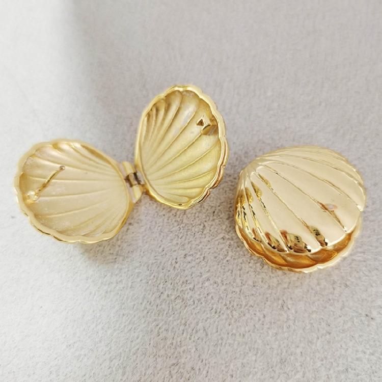 Small Shells Shaped Metal Earring Sweet Cool Studs Earring Cartilage Jewelry