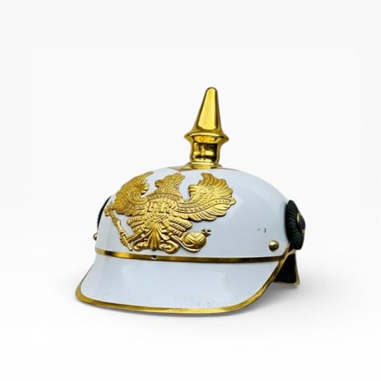 Белый Немецкий Прусский Шлем Пикельхельм Стальной Военный Офицер Домашний Декор Подарок на День Рождения