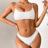 Bikini Xuanlang din Catifea Aurie: 17 Culori, Design Sexy Triunghiular, Costum de Baie Decupat pentru Femei