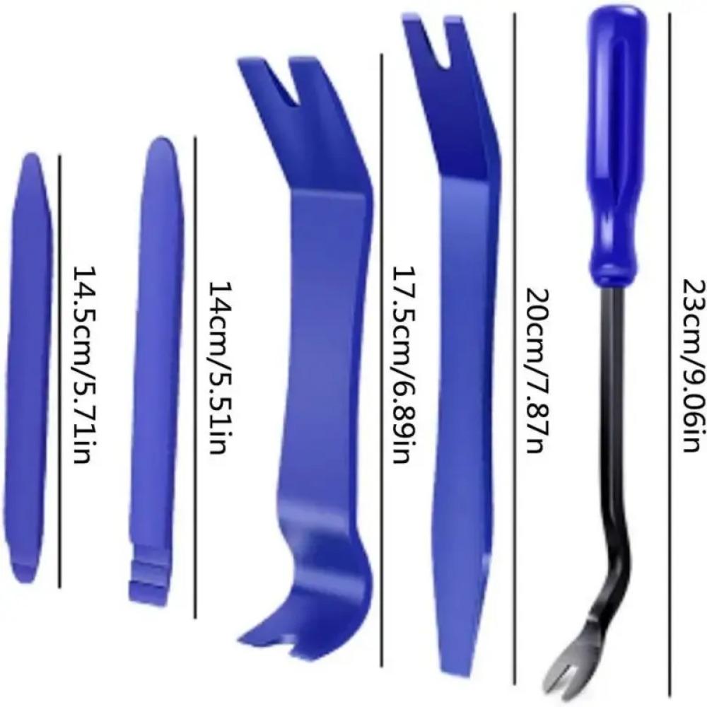 5 ks Sada nástrojů pro demontáž obložení autorádia Páčidlo proti poškrábání Použitelné pro dveřní panely a palubní desku autorádia
