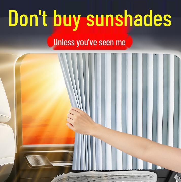 Magnetic Car Sunshade Curtain for Rear Window - No Installation Needed