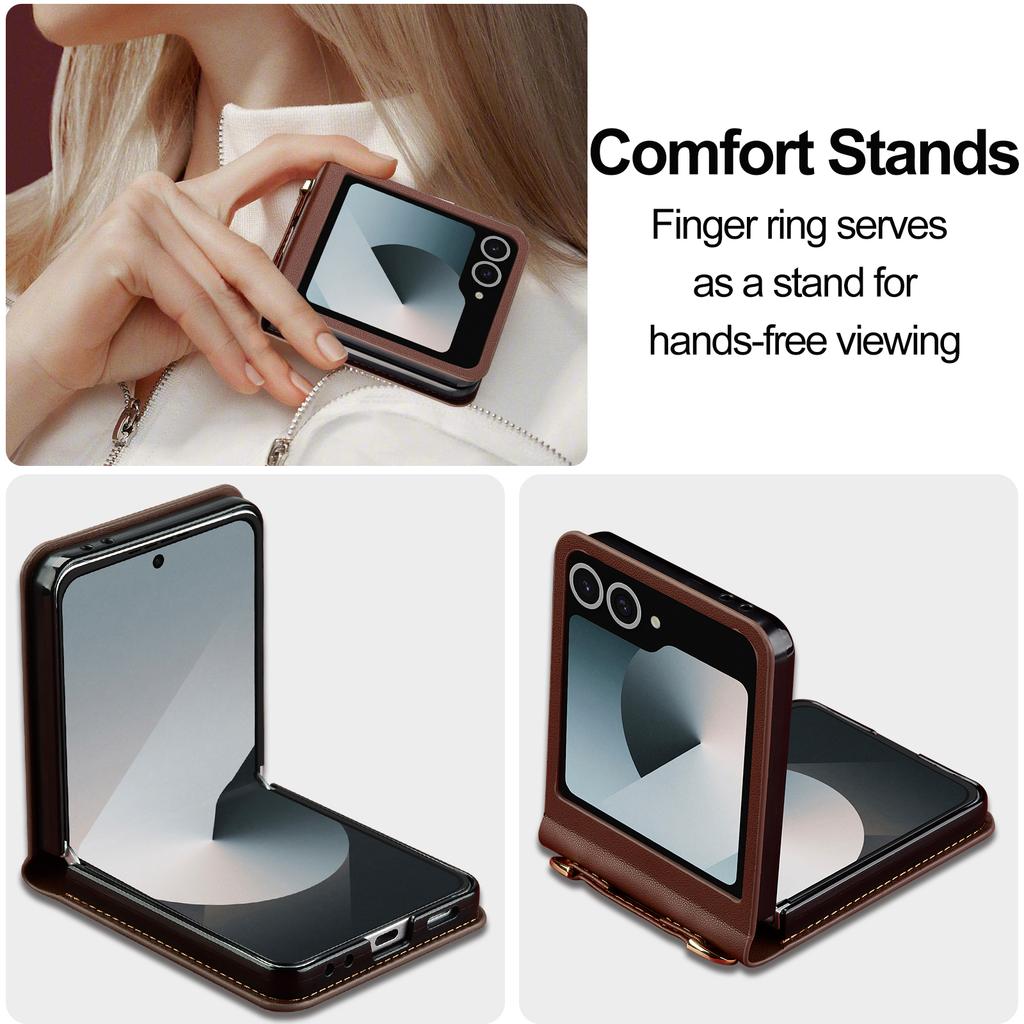 Crossbody Kartenfach Portemonnaie Leder Handyhülle für Samsung Galaxy Z Flip 8 7 6 5 4 3 5G Flip7 FE Flip8 Armband Lanyard Hülle