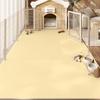 VIKAMA Beige Pet Mat Non Slip Waterproof Floor Rug for Dog Cat Bed Crate Kennel Washable Reusable Pet Friendly Soft