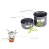 Aluminum Camping Cookware Utensils Set Outdoor Hiking Picnics Cooking Tableware With Folding Cutlery & Stove Easy to Use