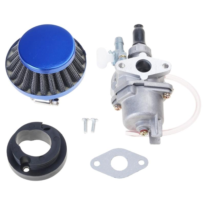 Durable Engine Carb Carburetor with Pod Air Filter 2 Stroke for 47cc 49cc Mini Quad Moto ATV Dirt Pocket Bike Motorcycle