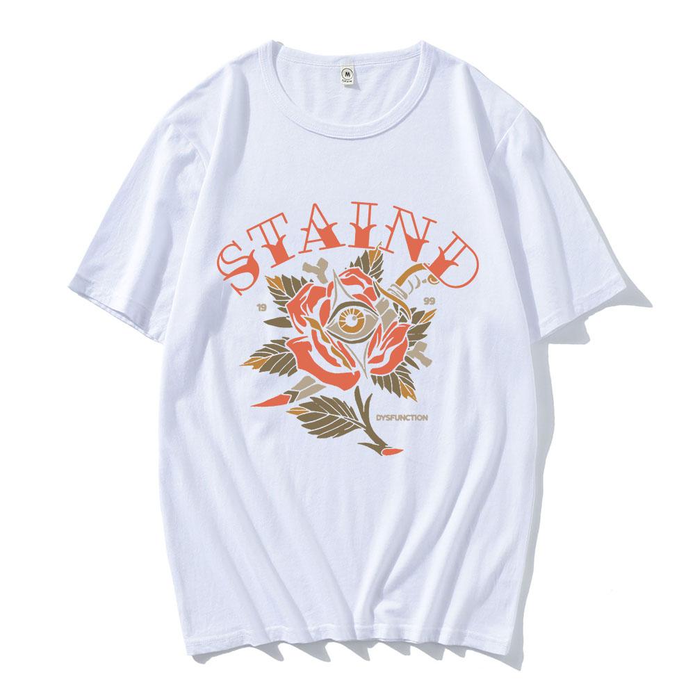 STAIND Tattoo Dysfunction Tee Short Sleeve Cotton Male T-shirt Unisex Streetwear Loose Casual Fashion Men/Women Tshirts Merch