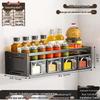 TLXT Wall-Mounted Kitchen Spice Organizer Shelf