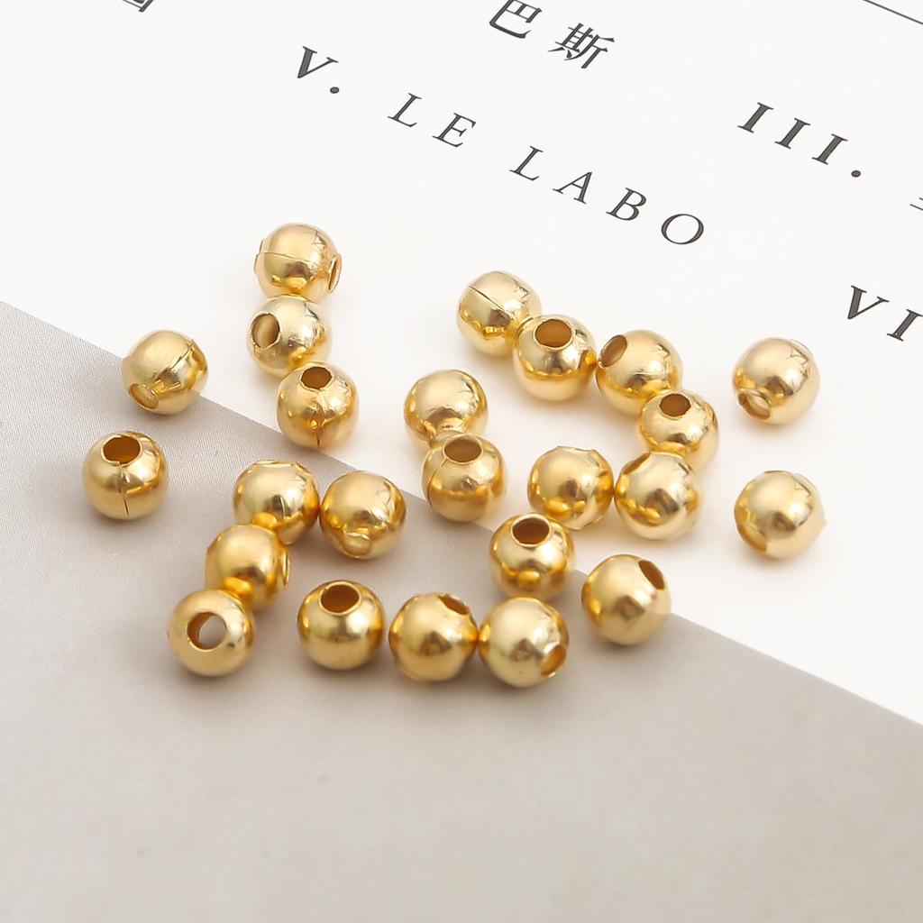 Iron Round Bead Spacer, Handmade Diy Clip Earrings Positioning Buckle, Jewelry Accessories Loose Bead Material