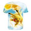 2026 Pocket Monsters T-shirt Cartoon Baby Boys and Girls Short Sleeved Summer Clothing Pikachu Cartoon Pocket Monsters T-shirt