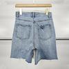 Bequeme, lässige Shorts mit hoher Taille für Damen, Sommer, sexy Babes, Wind, gekreuzte Träger, zerrissene Jeans-Shorts