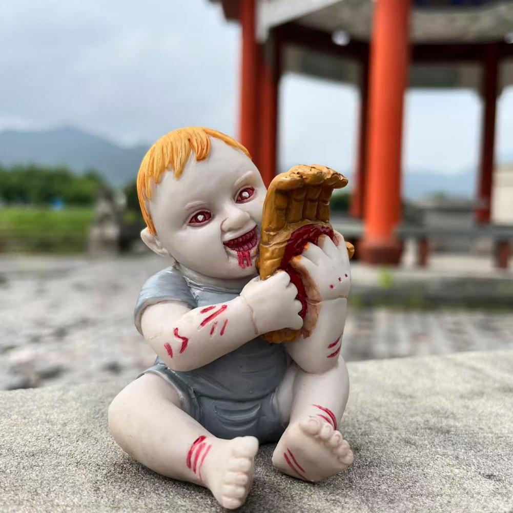 Spooky Halloween Ghost Baby Doll Figurine Decor Haunted House Holiday Festive Ghost Baby Decoration for Halloween