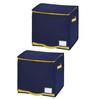 Towa Sangyo Futon Storage, Navy, Approx. 36 X 40 X 35 Cm, Compact and Easy Storage for Alpha Down Futons, Shelf-Mounted, Set of 2