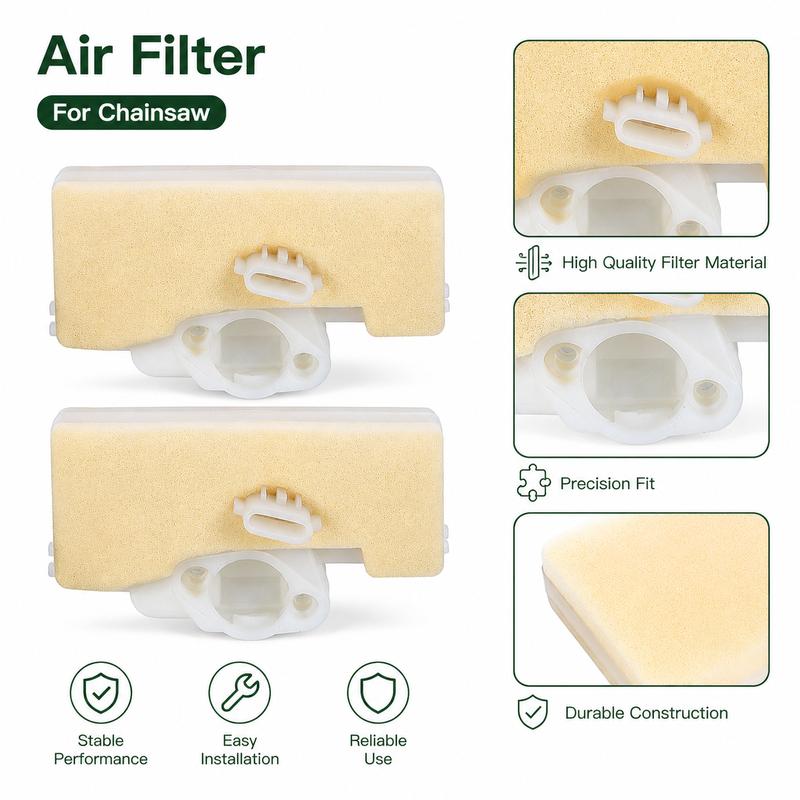 2Pcs Air Filter Cleaner Replacement Element Kit for Stihl 029 039 MS290 MS310 MS390 Farm Boss Chaaw Saw Parts OEM 11271201621