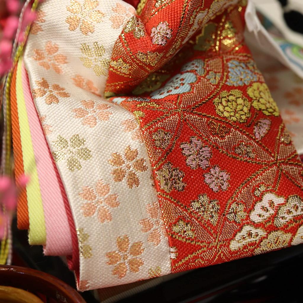 Hina Doll Hina Doll Imperial Prince Sango Case Decoration Keyaki Paint Glass Case Ball Pattern Back Width X Depth X Height 38cm 56.2 28.8 04-3-20