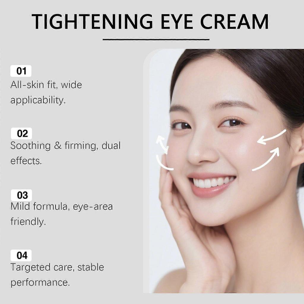 Tensador Instantáneo de Ojos, Crema Tensadora de Ojos Perfection para Bolsas y Líneas Finas Bajo los Ojos, Hidratante y No Graso, Fácil de Usar para Todos los Tipos de Piel