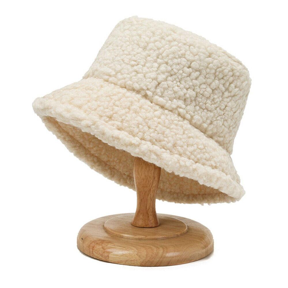 Faux Fur Ladies Bucket Cap Soft And Fluffy Fisherman Hat For Cold Weather