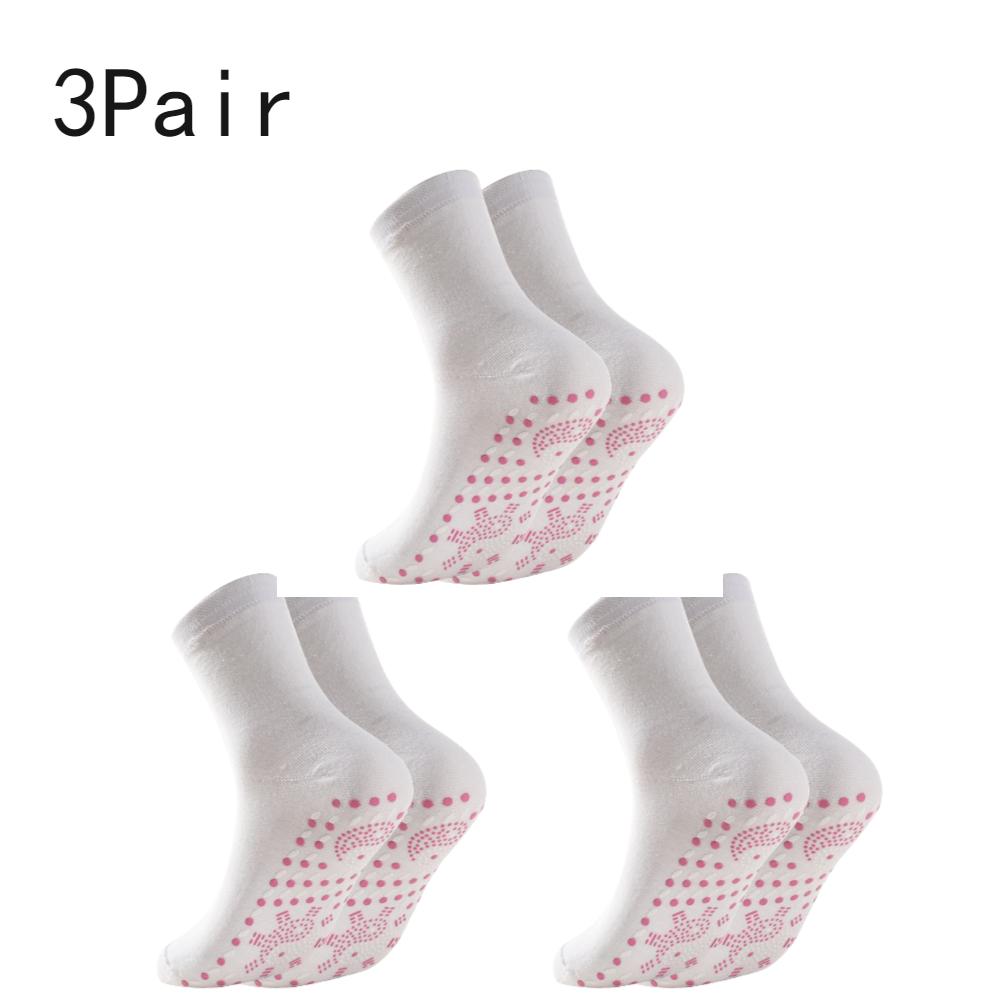 1-3Pair Self Heating Socks Winter Skiing Warm Socks Pain Relief Whole Foot One Size Socks Tourmaline Cold-Resistant for Winter