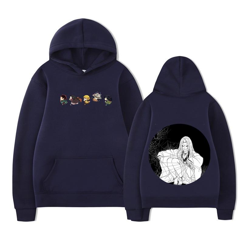 Démonická mikina přes hlavu Demon Slayer Kimetsu no Yaiba Potisk Mikina Pánská Dámská Oversized Ležérní Mikina Streetwear
