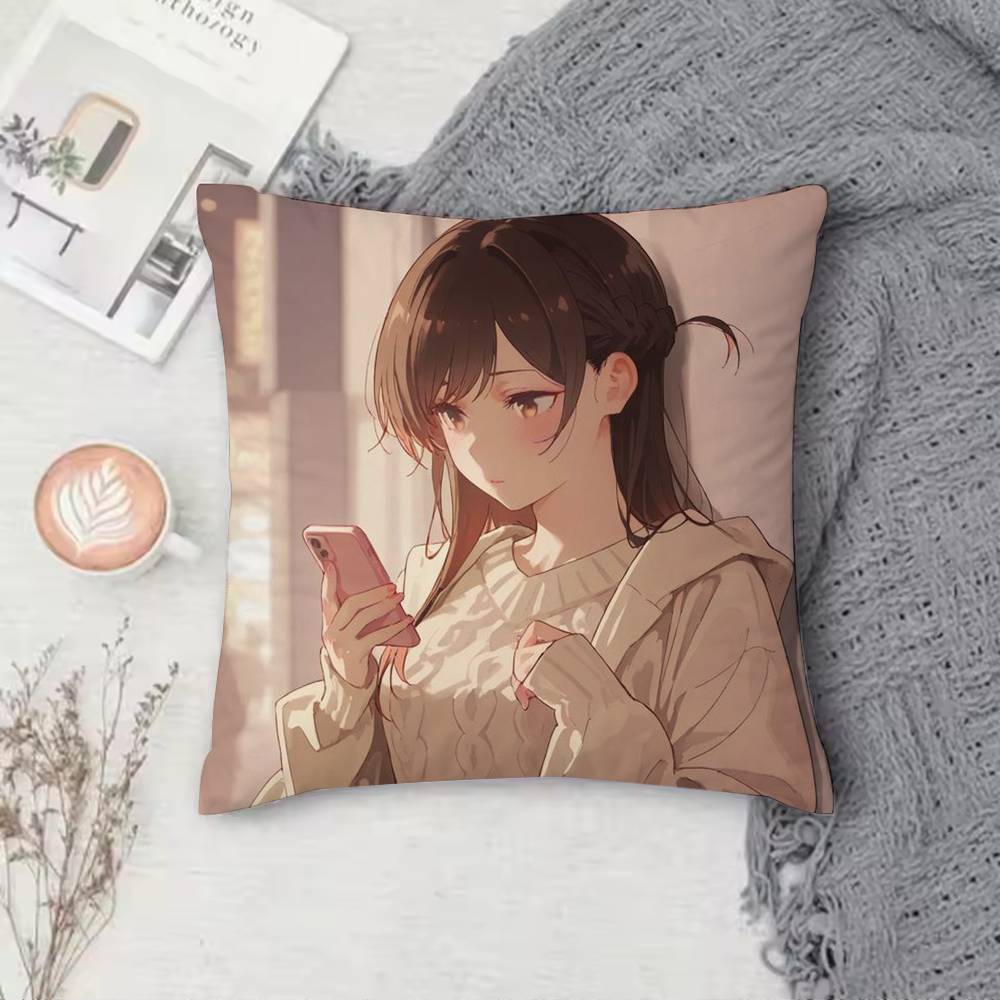C-Chizuru I-Ichinose Pillow Case Cushion Cover Throw Pillow Case For Car Sofa