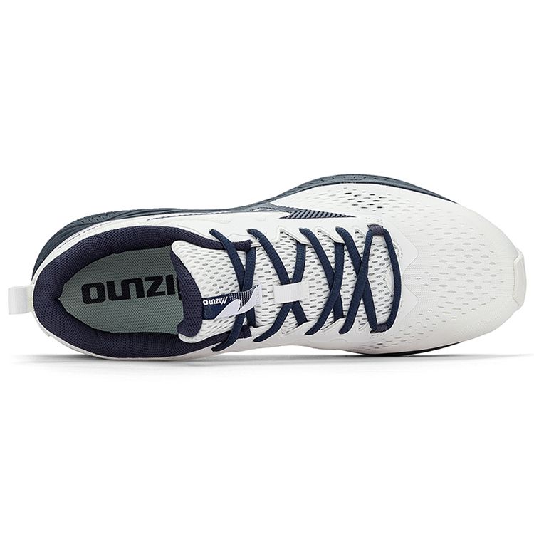 Mizuno Retro Lightweight Fabric Synthetic Leather Durable Breathable Low-Top Running Shoes Unisex sneaker White Blue D1GH223606