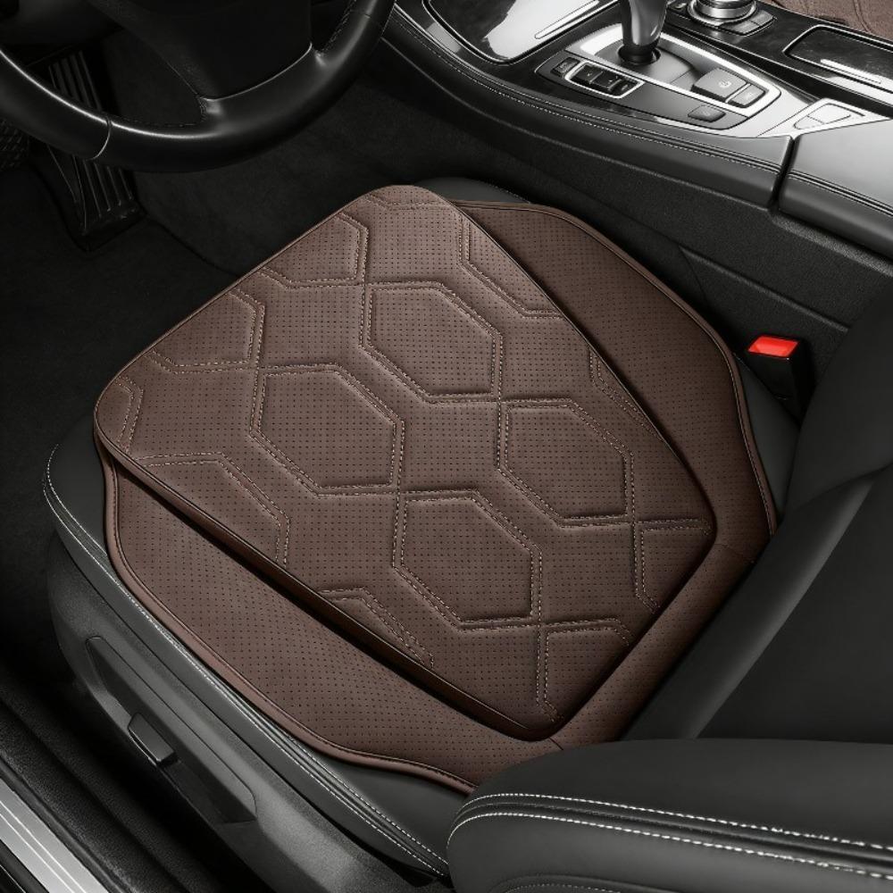 2PCS Car Seat Cushion Premium Black Honeycomb Pressure Relief Non Slip Driver Seat Pad for Long Drives Car Interior Accessories