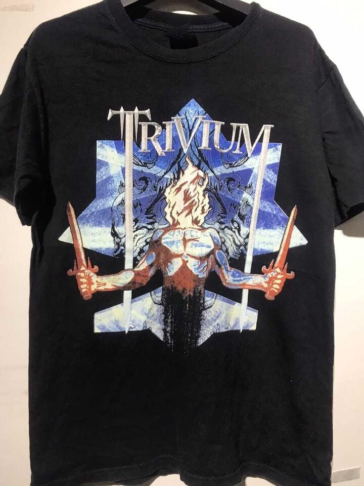 

Rock Tour TRIVIUM Band TShirt Unisex Short Sleeve Tee Full Size UU957 Unisex T-Shirt XXL