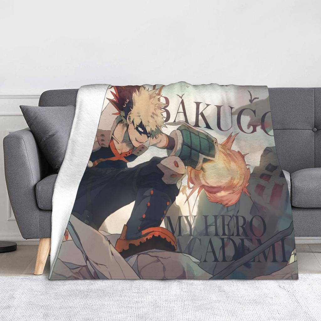 Hawks My Hero Academia Blanket Fleece Spring Autumn Portable Super Soft Throw Blankets for Bedding Bedroom Bedspread
