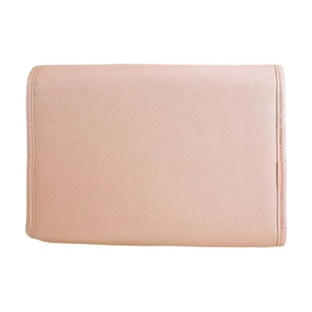 

Foldable Jewellery Storage Bag Book Design PU Clear Pockets Portable Necklace Storage Bag with zipper Multifuntional розовый