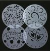 4Pcs/lot Plastic Cake Stencils Flower Spray Stencils Birthday Cake Mold Decorating Bakery Tools DIY Mould Fondant Template