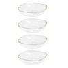 4 Pieces Fruit Plates Household Fruit Candy Tray for Candy Veggies Kitchen