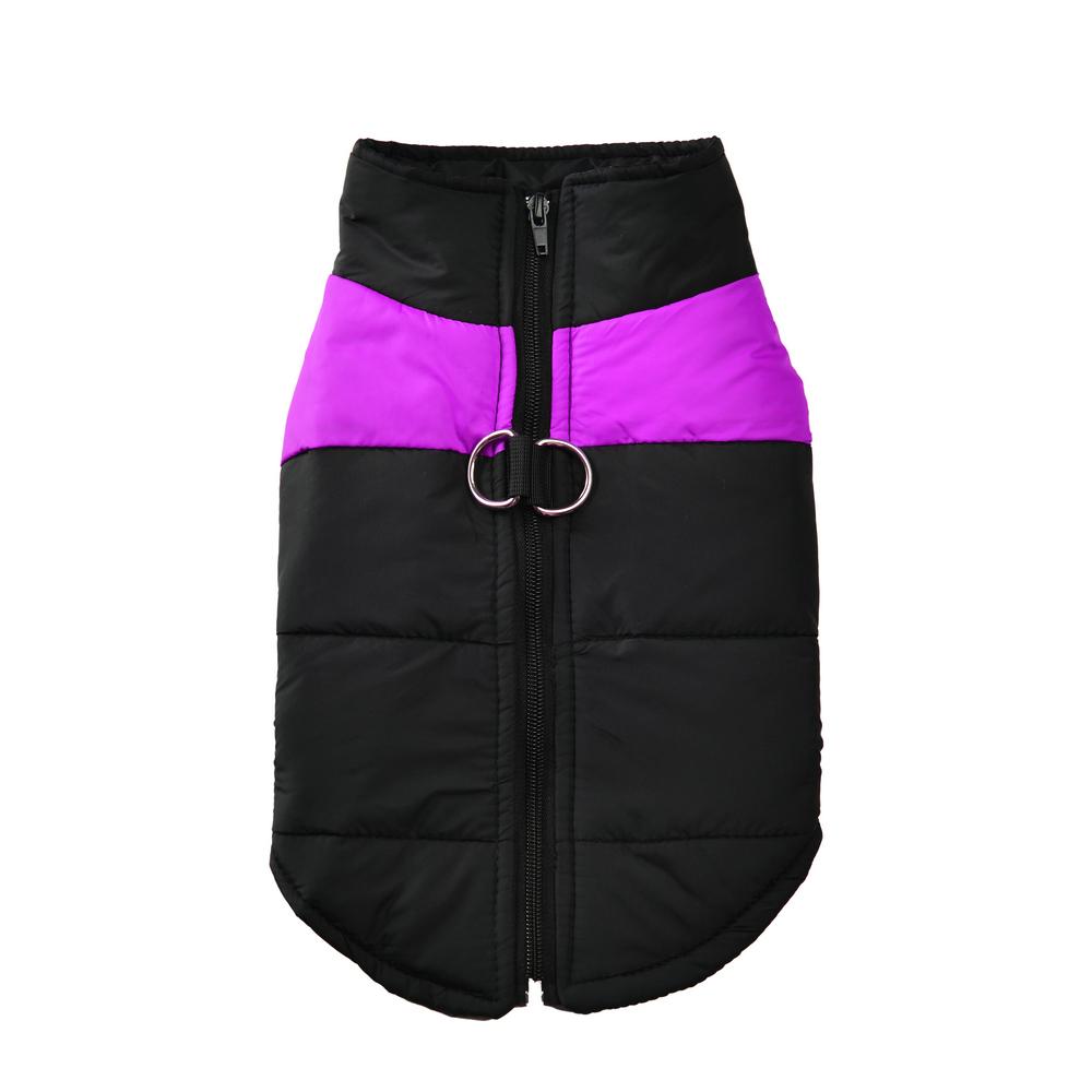 

Warm Winter Dog Clothes Large Small Medium Dogs Outdoor Walking Windproof Pet Jacket Soft Pets Coat Lightweight Labrador Outfits XS（old） фиолетовый