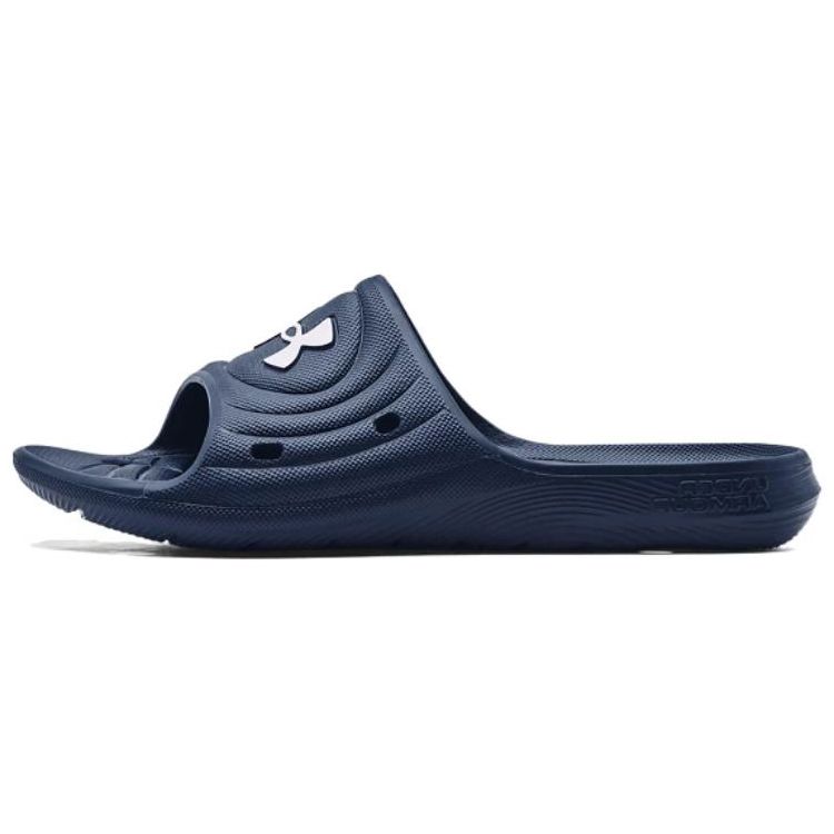 Under Armour Locker 4 Navy White Men Sneakers Blue 3023758-401