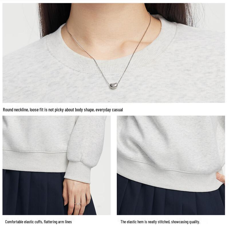 FivePlus Women's Loose Fit Crew Neck Sweatshirt