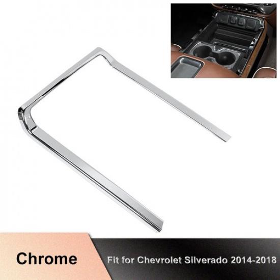 Central Water Cup Holder Cover Trim Bezel For Chevy SilveradoGmc Sierra 14-18