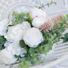 Romantic Wedding Bouquets Silk Bride Bridesmaids Hand Holding Flower Artificial Flower for Wedding Home Decorations